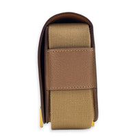 Geta Quebracho Crossbody Bag in Chevre Mysore, Gold hardware