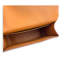 Geta Quebracho Crossbody Bag in Chevre Mysore, Gold hardware