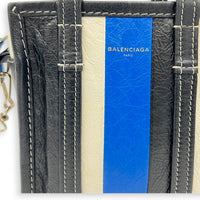 Bazar Shopper XS Multi-colour Top Handle Bag in Calfskin, Silver hardware