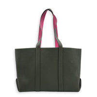 Duo Pink/Green Tote Bag in Calfskin