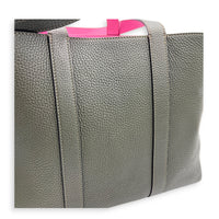 Duo Pink/Green Tote Bag in Calfskin