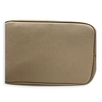 NeoNoe MM Beige Bucket Bag in Monogram Empreinte Leather, Gold hardware