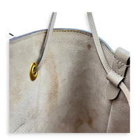 NeoNoe MM Beige Bucket Bag in Monogram Empreinte Leather, Gold hardware