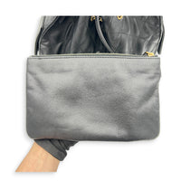C25 Medium Black Shoulder Bag in Caviar Leather, Gold hardware