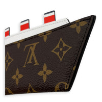 Cruise Card Holder Brown, Gold hardware