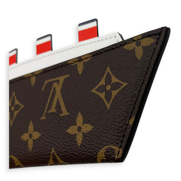 Cruise Card Holder Brown, Gold hardware