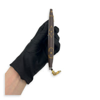 Cruise Card Holder Brown, Gold hardware