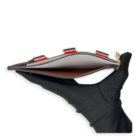 Cruise Card Holder Brown, Gold hardware