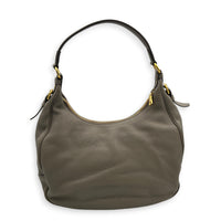 Logo Shoulder Bag Beige in Calfskin