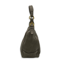 Logo Shoulder Bag Beige in Calfskin