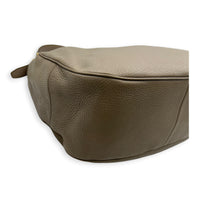 Logo Shoulder Bag Beige in Calfskin