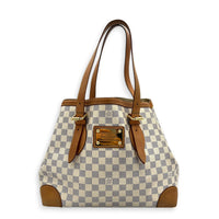 Hampstead Shoulder Bag MM Damier Azur, Gold hardware