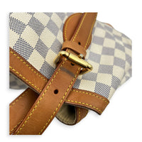 Hampstead Shoulder Bag MM Damier Azur, Gold hardware
