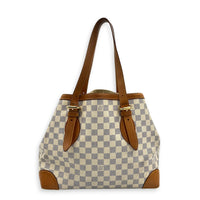 Hampstead Shoulder Bag MM Damier Azur, Gold hardware
