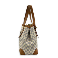 Hampstead Shoulder Bag MM Damier Azur, Gold hardware
