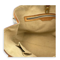 Hampstead Shoulder Bag MM Damier Azur, Gold hardware