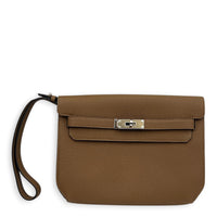 Kelly Depeches 25 Alezan Pouch in Togo, Palladium hardware