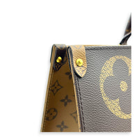 OnTheGo Top Handle Bag MM Brown in Coated Canvas