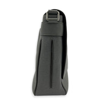 Roman Grey Messenger in Calfskin, Silver hardware
