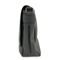 Roman Grey Messenger in Calfskin, Silver hardware