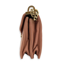 Matelassé Shoulder Bag Pink in Calfskin, Gold hardware