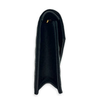 Cassandre Wallet On Chain Black in Calfskin, Gold hardware