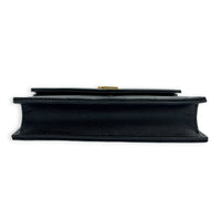 Cassandre Wallet On Chain Black in Calfskin, Gold hardware