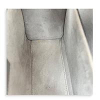 Lady Dior Top Handle Bag Medium Pearly Grey in Lambskin, Gold hardware