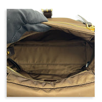 Re-Nylon Crossbody Bag Brown in Nylon, Gold hardware