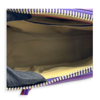 Antigona Top Handle Bag Purple in Goat Leather, Silver hardware