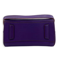 Antigona Top Handle Bag Purple in Goat Leather, Silver hardware
