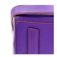 Antigona Top Handle Bag Purple in Goat Leather, Silver hardware