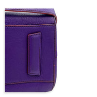 Antigona Top Handle Bag Purple in Goat Leather, Silver hardware