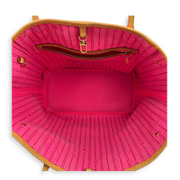 x Stephen Sprouses Roses Neverfull MM Multi-colour Tote Bag in Coated Canvas, Gold hardware