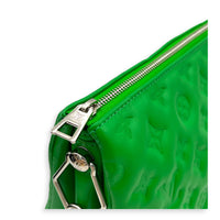 Coussin Green Shoulder Bag in Lambskin, Silver hardware