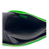 Coussin Green Shoulder Bag in Lambskin, Silver hardware