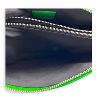 Coussin Green Shoulder Bag in Lambskin, Silver hardware