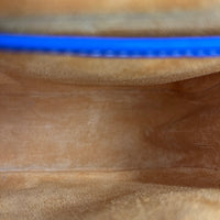 233 Crossbody Bag Blue in Coated Canvas, Silver hardware