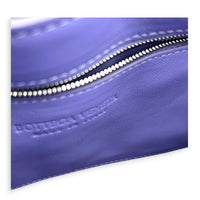 Padded Cassette Crossbody Bag Purple in Lambskin, Silver hardware