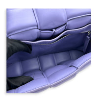 Padded Cassette Crossbody Bag Purple in Lambskin, Silver hardware