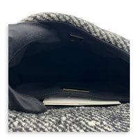 C19 Small Black and White Shoulder Bag in Tweed, Mixed hardware