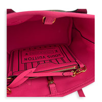 Neverfull Inside Out BB Brown Top Handle Bag in Monogram Coated Canvas, Gold hardware