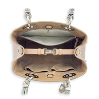 The Lady 95.22 Medium Caramel Tote Bag in Lambskin, Gold hardware