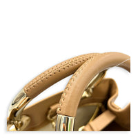 The Lady 95.22 Medium Caramel Tote Bag in Lambskin, Gold hardware