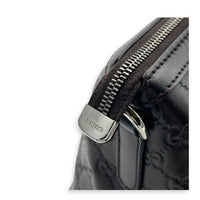 Guccissima Top Handle Bag Black in Calfskin, Silver hardware