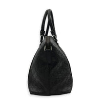 Guccissima Top Handle Bag Black in Calfskin, Silver hardware
