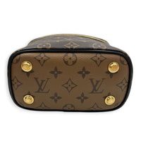 Vanity Top Handle Bag Brown in Monogram Coated Canvas, Gold hardware