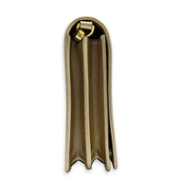 Logo Gold Wallet On Chain in Saffiano Leather, Gold hardware