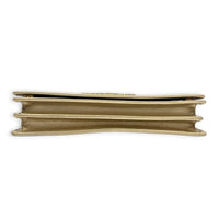 Logo Gold Wallet On Chain in Saffiano Leather, Gold hardware