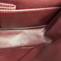 2.55 Shoulder Bag Black in Distressed Leather, Ruthenium hardware